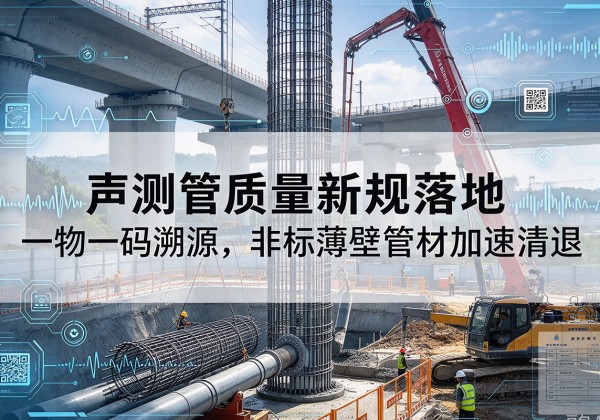英吉沙声测管质量新规落地，一物一码溯源，非标薄壁管材加速清退