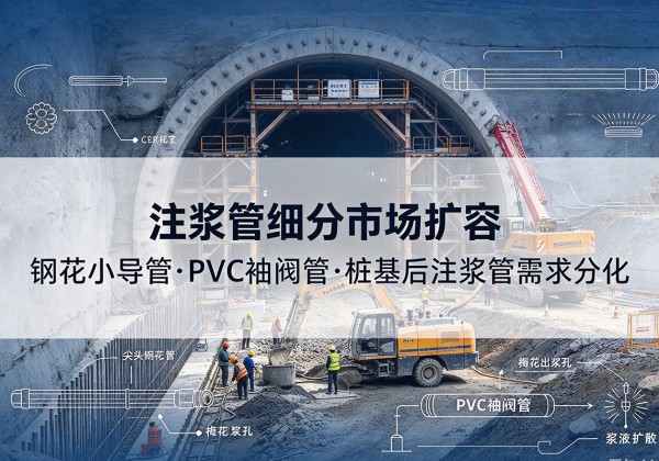 英吉沙注浆管细分市场扩容，隧道钢花小导管、PVC 袖阀管、桩基后注浆管需求分化